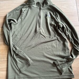 Under Armour Olive Green Quarter-Zip Pullover